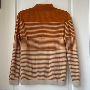 Goldenrod/orange and cream light sweater